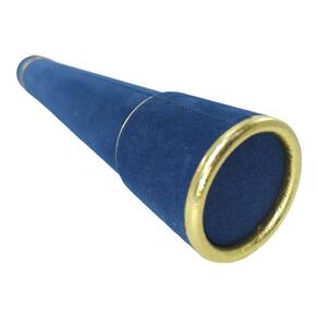 Canudo de formatura camurça azul marinho com dourado