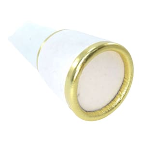 Canudo de formatura camurça branco com dourado