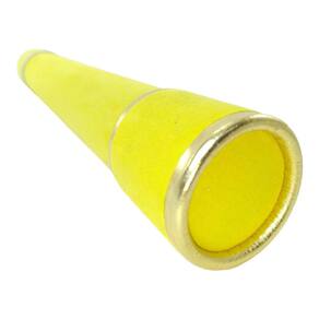 Canudo de formatura camurça amarelo com dourado