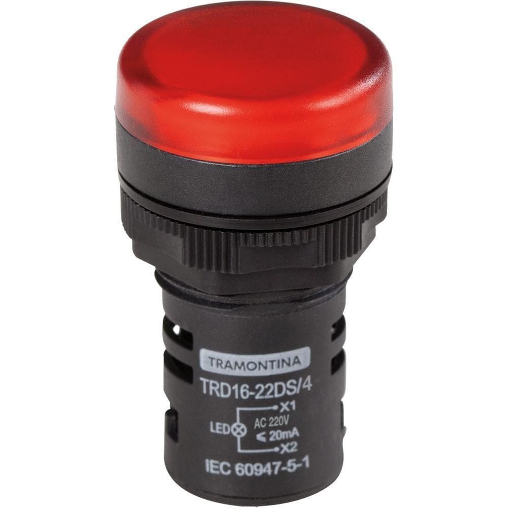 Sinalizador Tramontina Trd16-22ds-4 220 V Vermelho