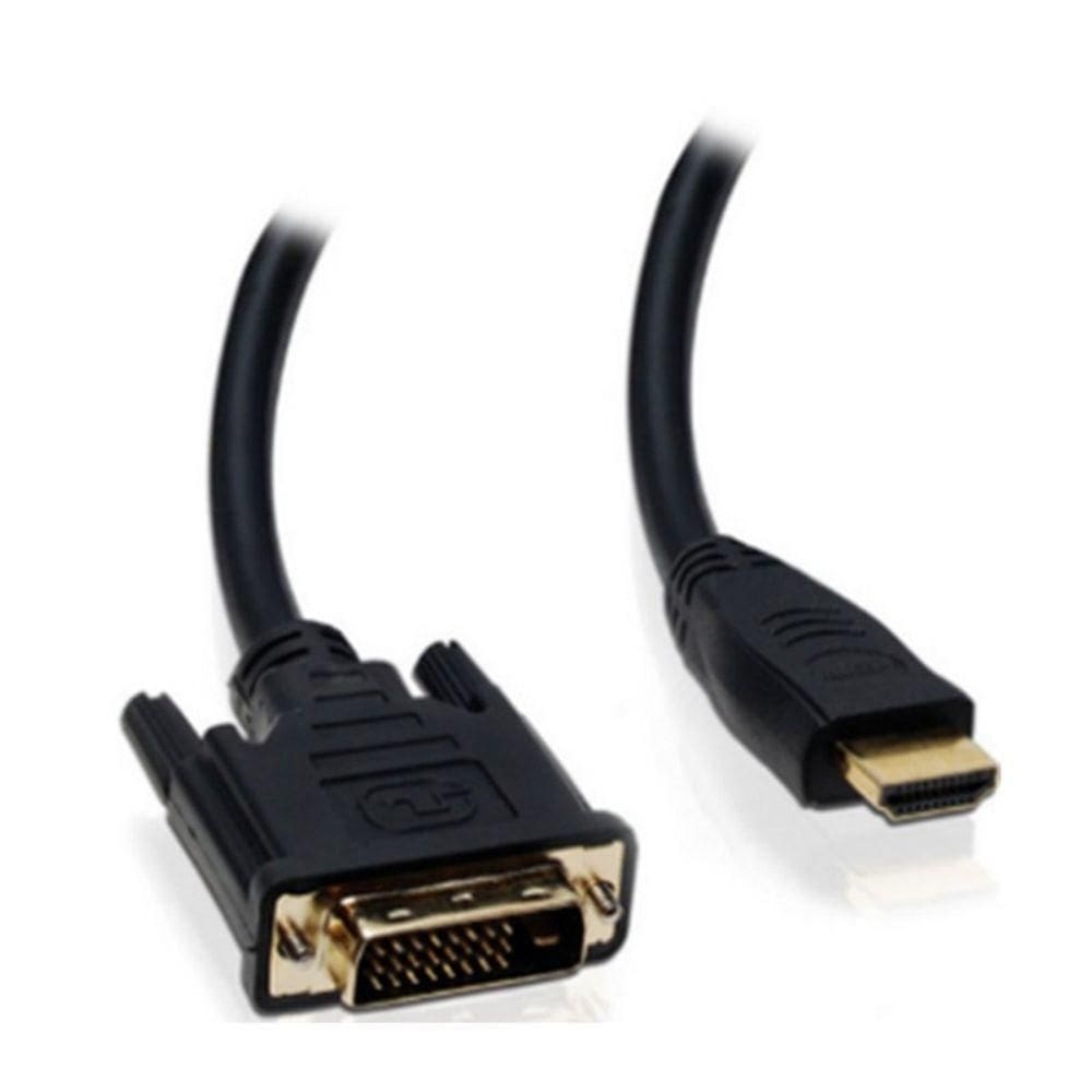 Cabo Dvi Macho X Hdmi Macho Imagem Nitidas 1,8 Metros