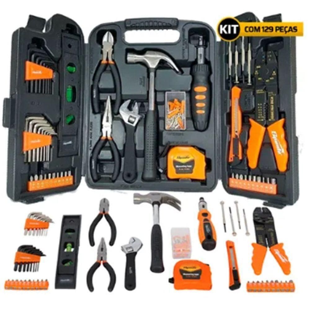 Kit Conjunto De 129 Peças Com Alicate