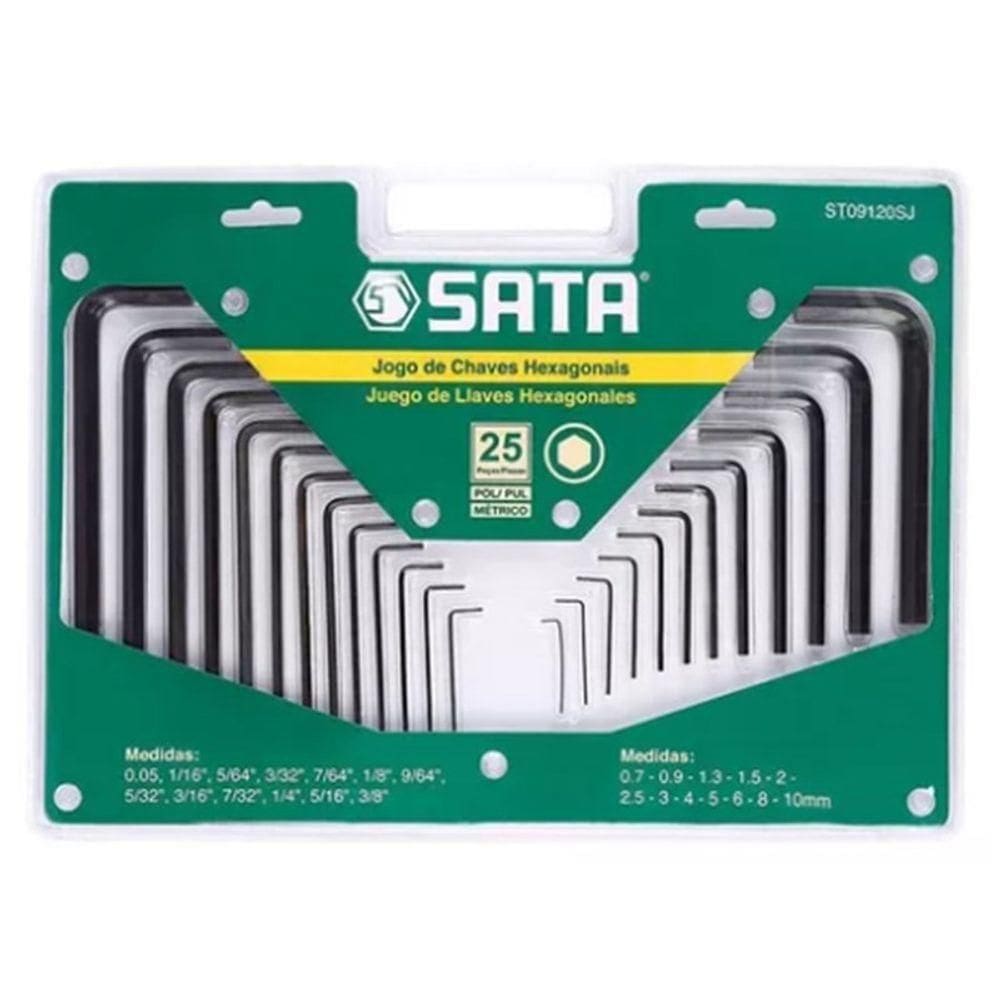 Ferramenta Sata Allen 25 Peças Com Suporte
