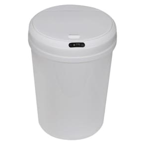 Lixeira Automática Redonda 12 Litros Com Sensor Branca