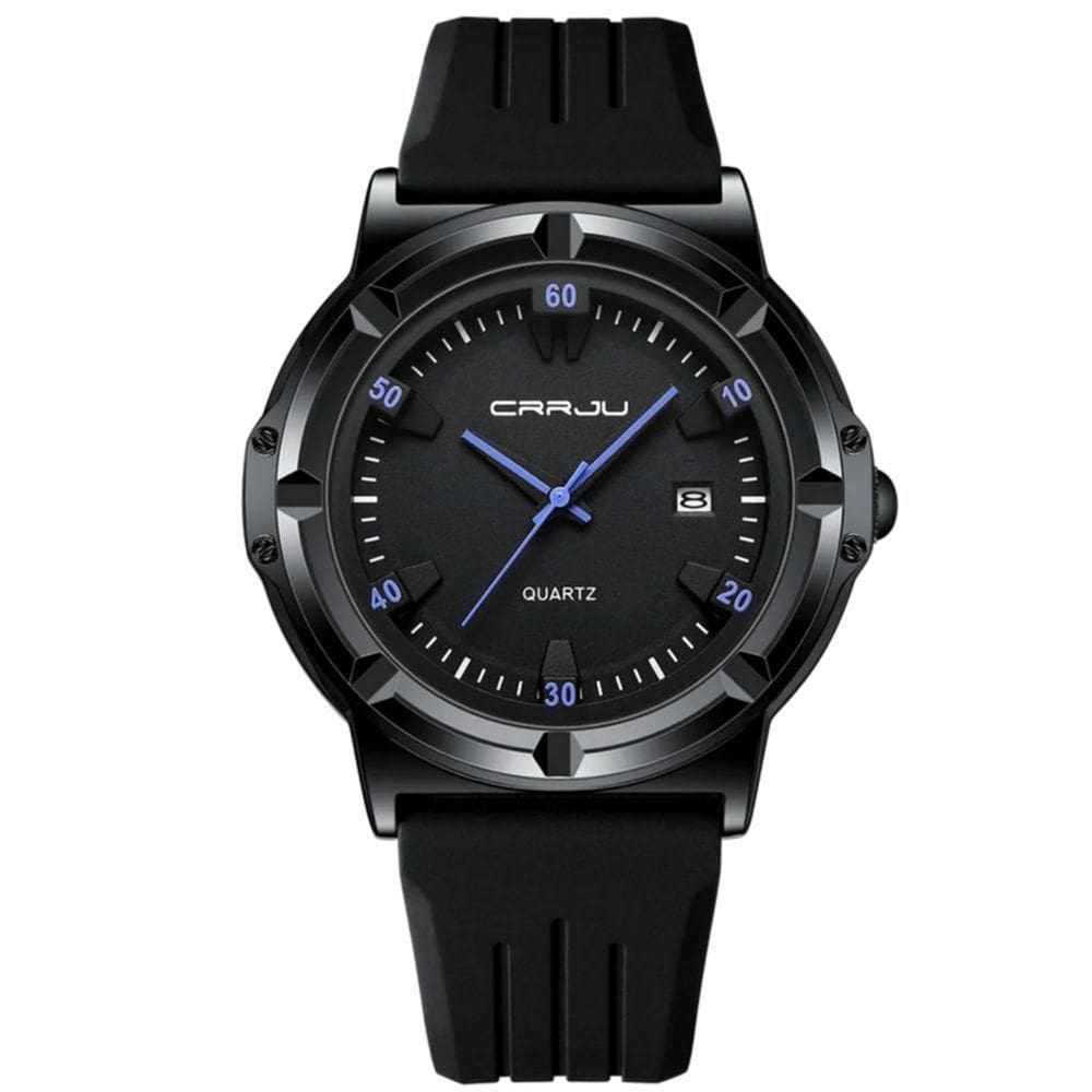 Relógio Masculino Casual De Quartzo Analógico Pulseira De Silicone à Prova D`água Roxo