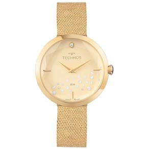 Relógio Technos Feminino Crystal Dourado - Vx50aq-1d