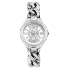Relógio Euro Feminino Chains Prata - Eu2035yyc-4k Eu2035yyc-4k