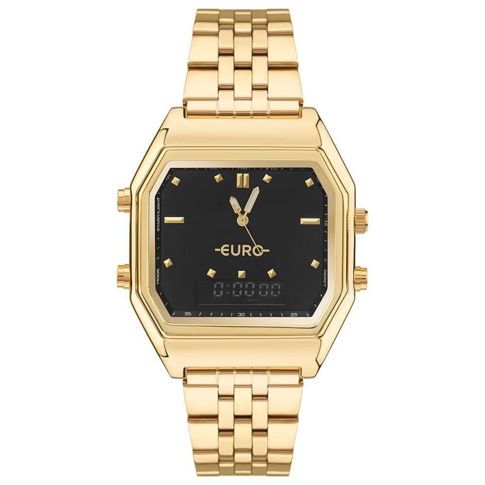 Relógio Euro Feminino Fashion Fit Sporty Dourado - Eubj3718af-4d