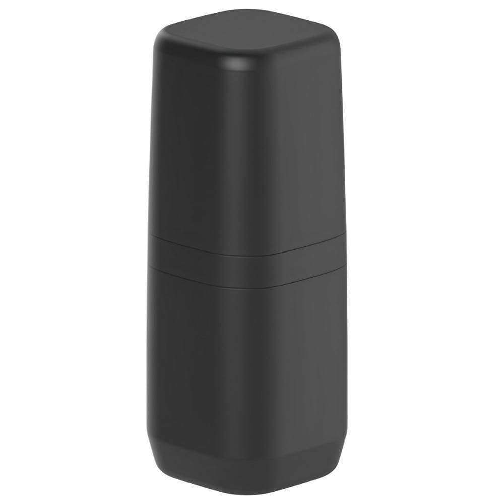 Porta Escova De Dente Banheiro Viagem Ou Aura Preto