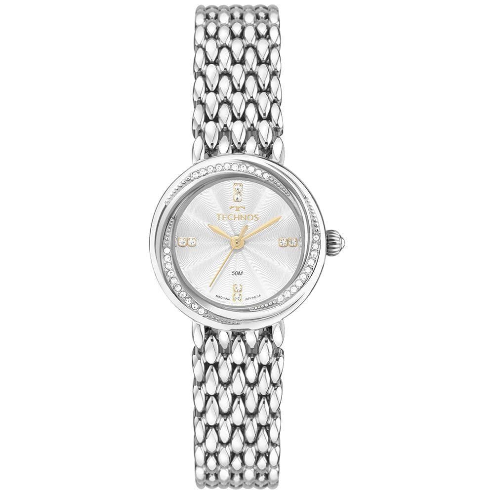 Relógio Technos Feminino Mini Joia Prata - 2035nbk-1k