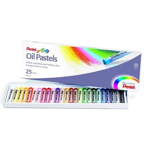 Giz Pastel Oleoso Pentel Arts 12, 16, 25 e 36 Cores Artístico Macio Resistente Desenhos