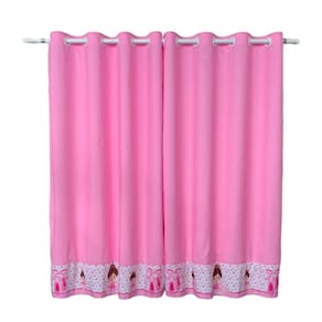 Cortina Bailarina Quarto De Menina Rosa Princesa 2,60 X1,70