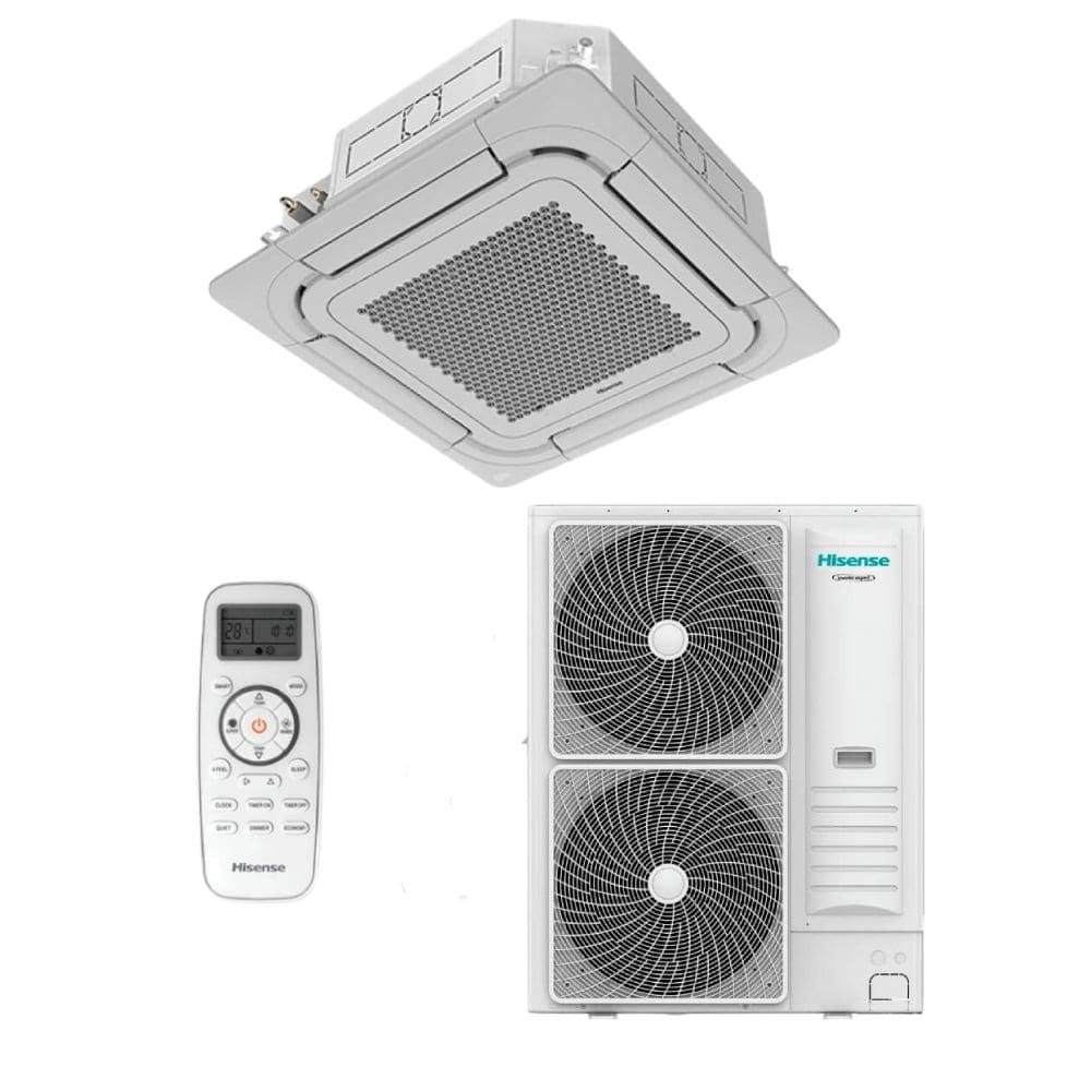 Ar Condicionado Split Cassete 4 Vias Inverter Hisense 60000 BTUs Frio AUW-60T6RNC - 380V