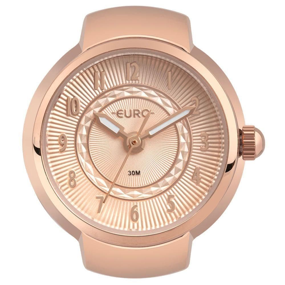 Relógio Anel Euro Feminino Unique Rosé - Eu2035yux-4j Eu2035yux-4j