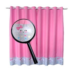 Cortina Chuva Amor Quarto Menina Rosa Princesa 2,60 L X 1,70