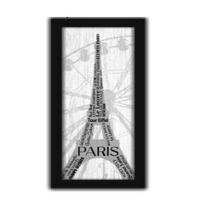 Quadro Decorativo Paris Torre Eiffel 60Cm Moldura Canvas