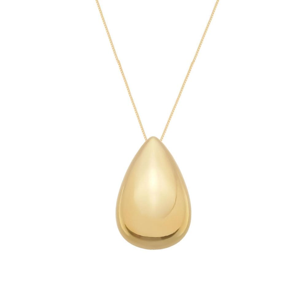 Colar Dourado De Gota