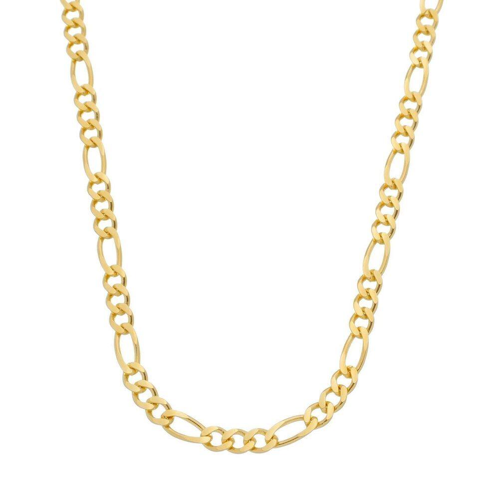 Corrente Dourada Masculina Elo 3 Por 1 - 5Mm