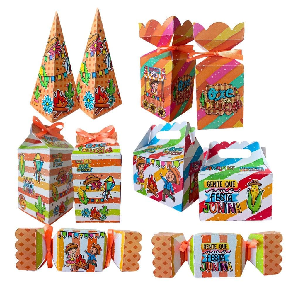 Kit Festa Lembrancinhas Decoração Junina Arraia