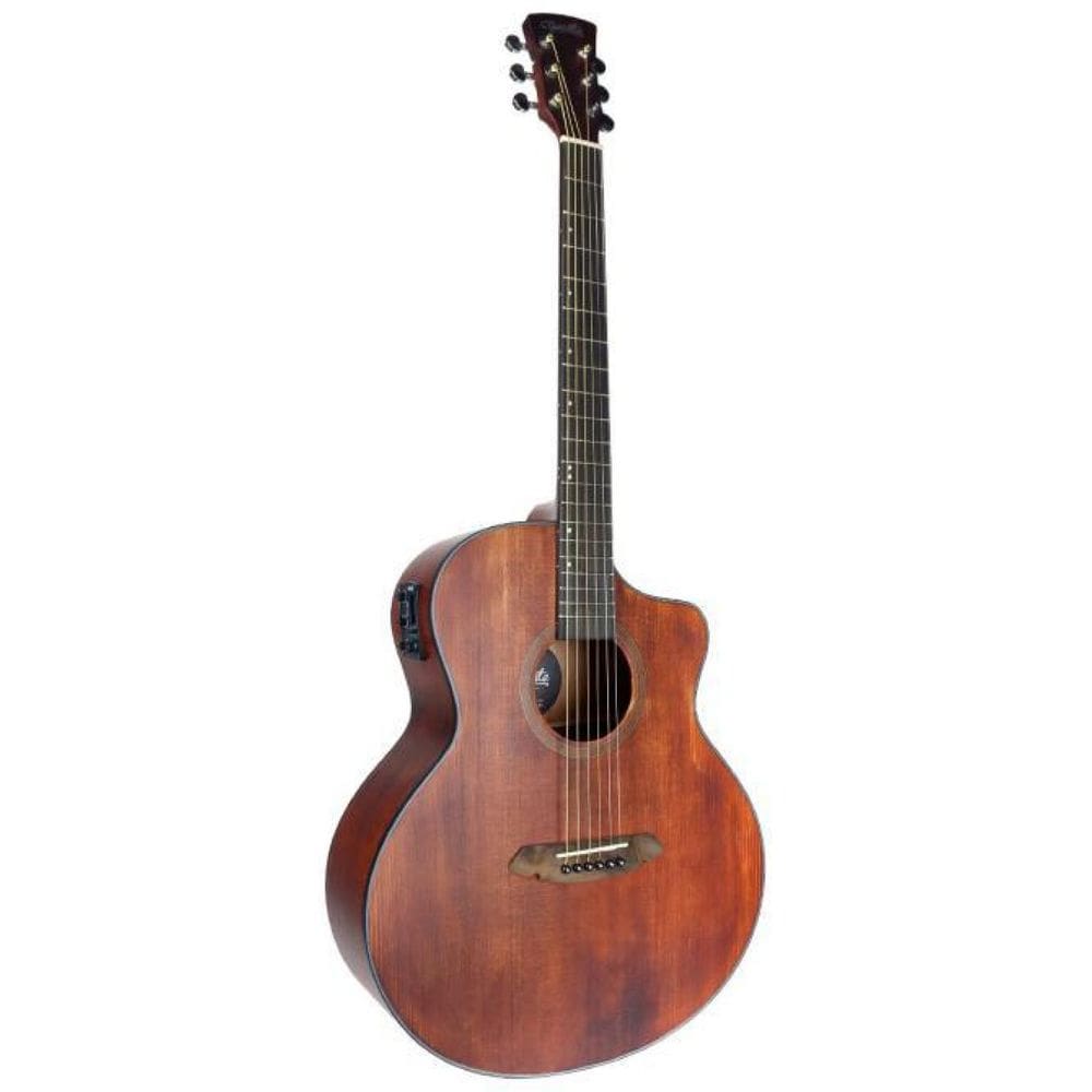 Violao Eletrico Coral 40 - Tampo Solido Em Spruce - Dark