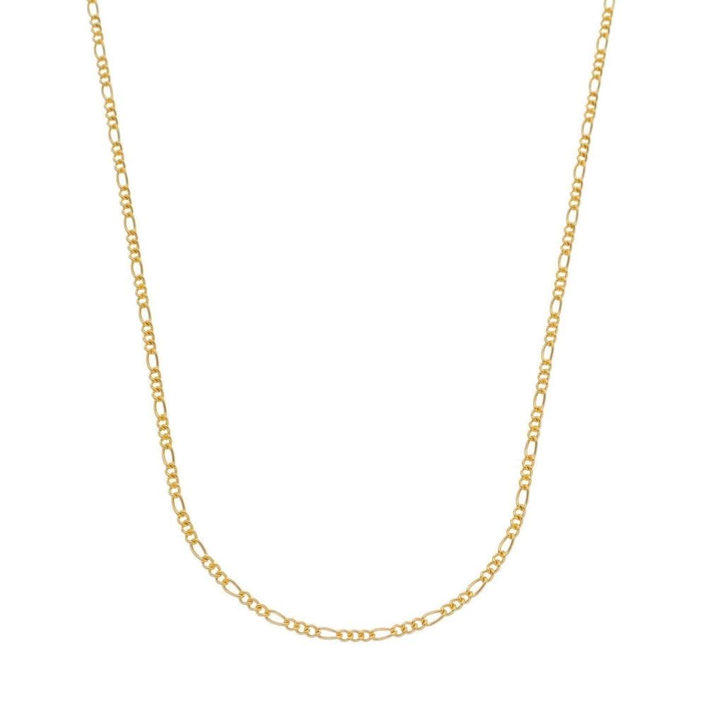 Corrente Dourada Masculina Elo 3 Por 1 - 3Mm