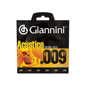Corda Para Violao Giannini Geswal Bronze Acustica 65- 35