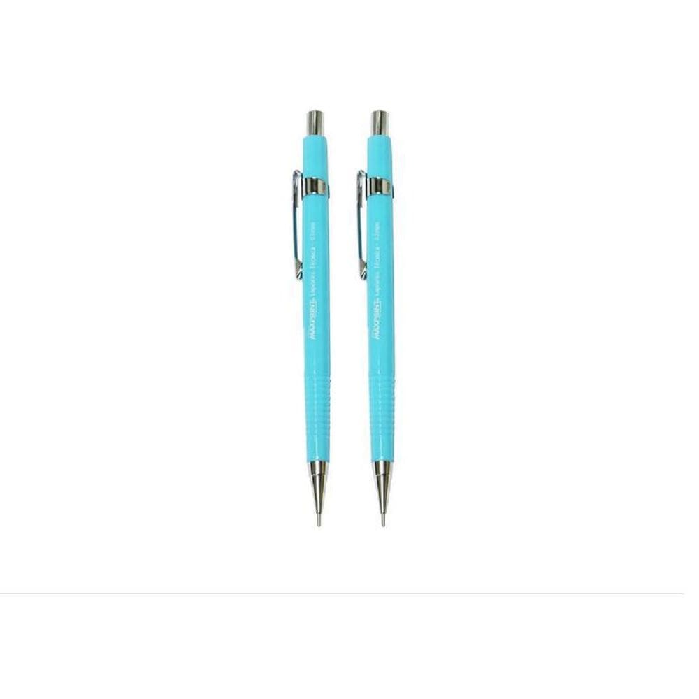 Lapiseira Técnica Metal Ponta 0,7Mm Azul Com 12 Maxprint