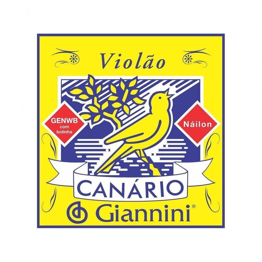 Corda Para Violao Giannini Genwb Canario Com Bolinha Nylon