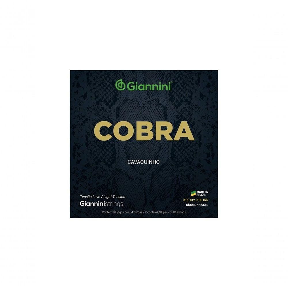 Encordoamento Para Cavaquinho Aço Tensão Leve Série Cobra Gescl
