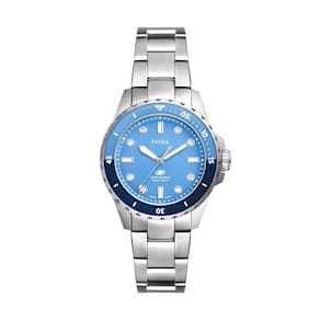 Relógio Fossil Feminino Fossil Blue Prata - Es5353-1kn Es5353-1kn