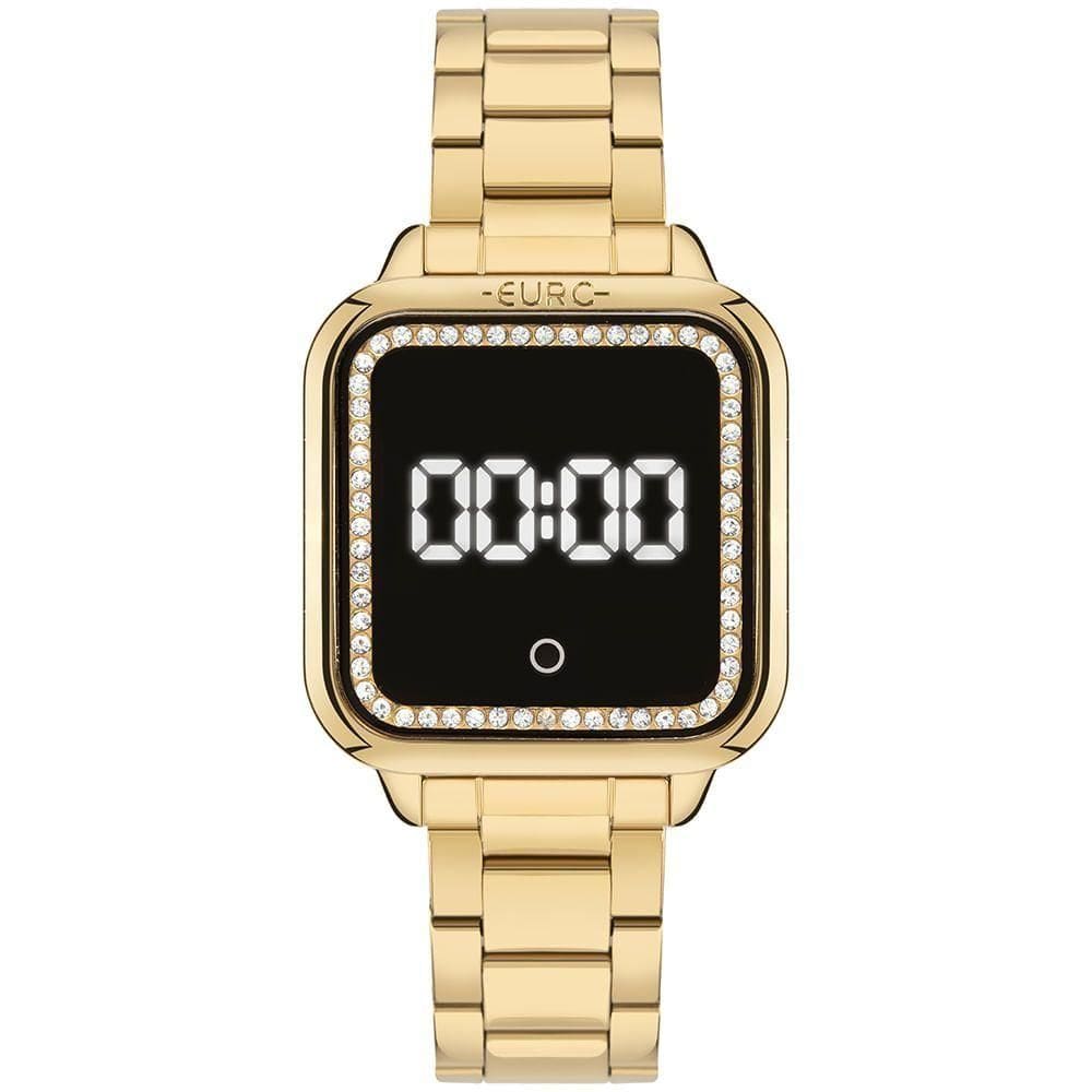 Relógio Euro Feminino Fashion Fit Led Dourado - Eumd2404aa-4d Eumd2404aa-4d