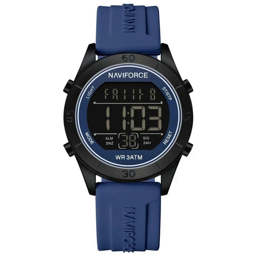 Relógio Feminino Esportivo Tela Lcd Digital Pulseira Silicone Impermeavel 3atm Azul