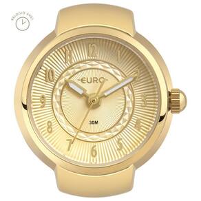 Relogio Anel Euro Feminino Unique Dourado - Eu2035yuv-4di Eu2035yuv-4di