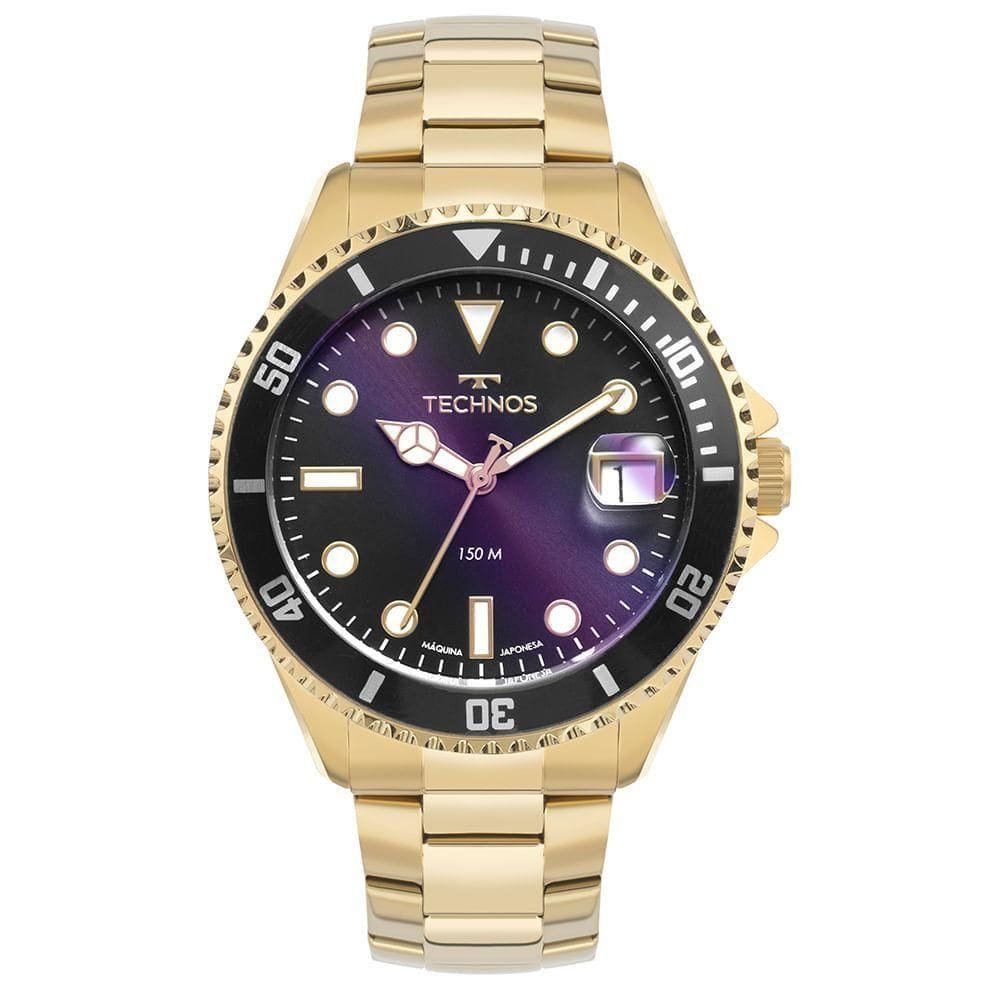Relógio Technos Masculino Acqua Dourado - 2415dw-1p 2415dw-1p