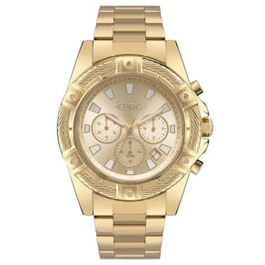 Relógio Euro Feminino Big Case Dourado - Eujs25ag-4d