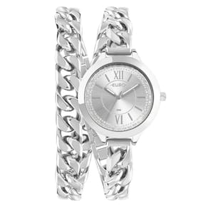 Relógio Euro Feminino Chains Prata - Eu2035yvd-4k Eu2035yvd-4k