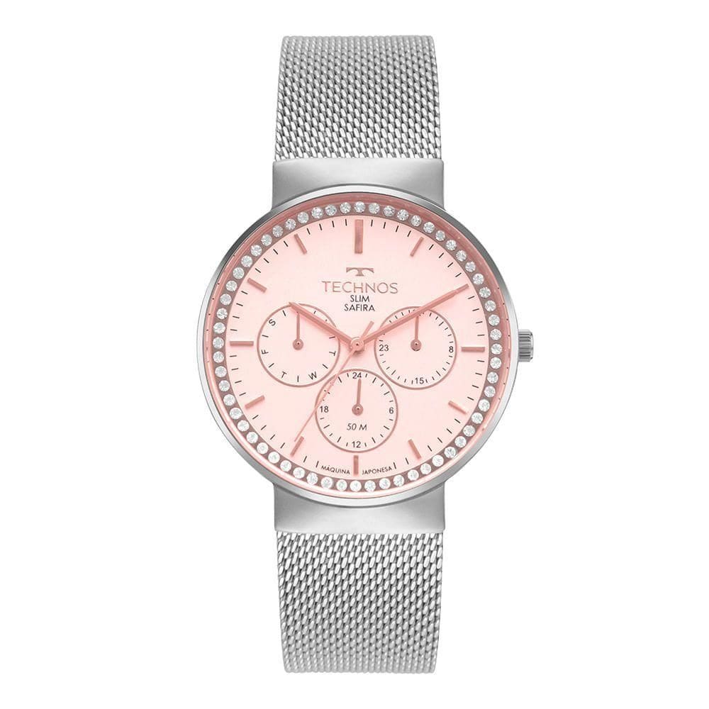Relógio Technos Feminino Slim Prata - 6p29alv-1j 6p29alv-1j