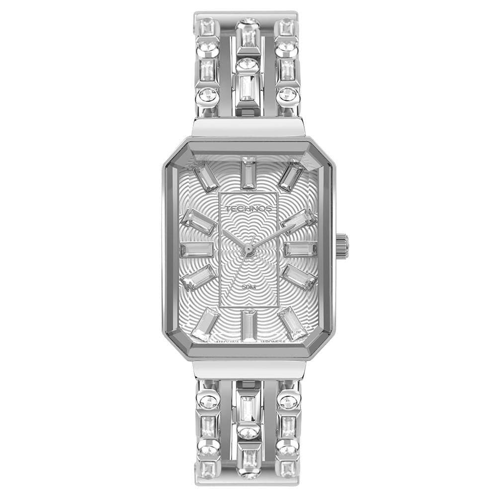 Relógio Technos Feminino Crystal Prata - 2033cz-1k 2033cz-1k