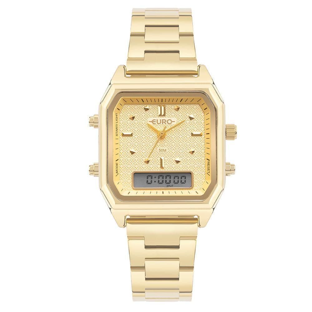 Relógio Euro Feminino Fashion Fit Sporty Dourado - Eubj3718aa-4d Eubj3718aa-4d