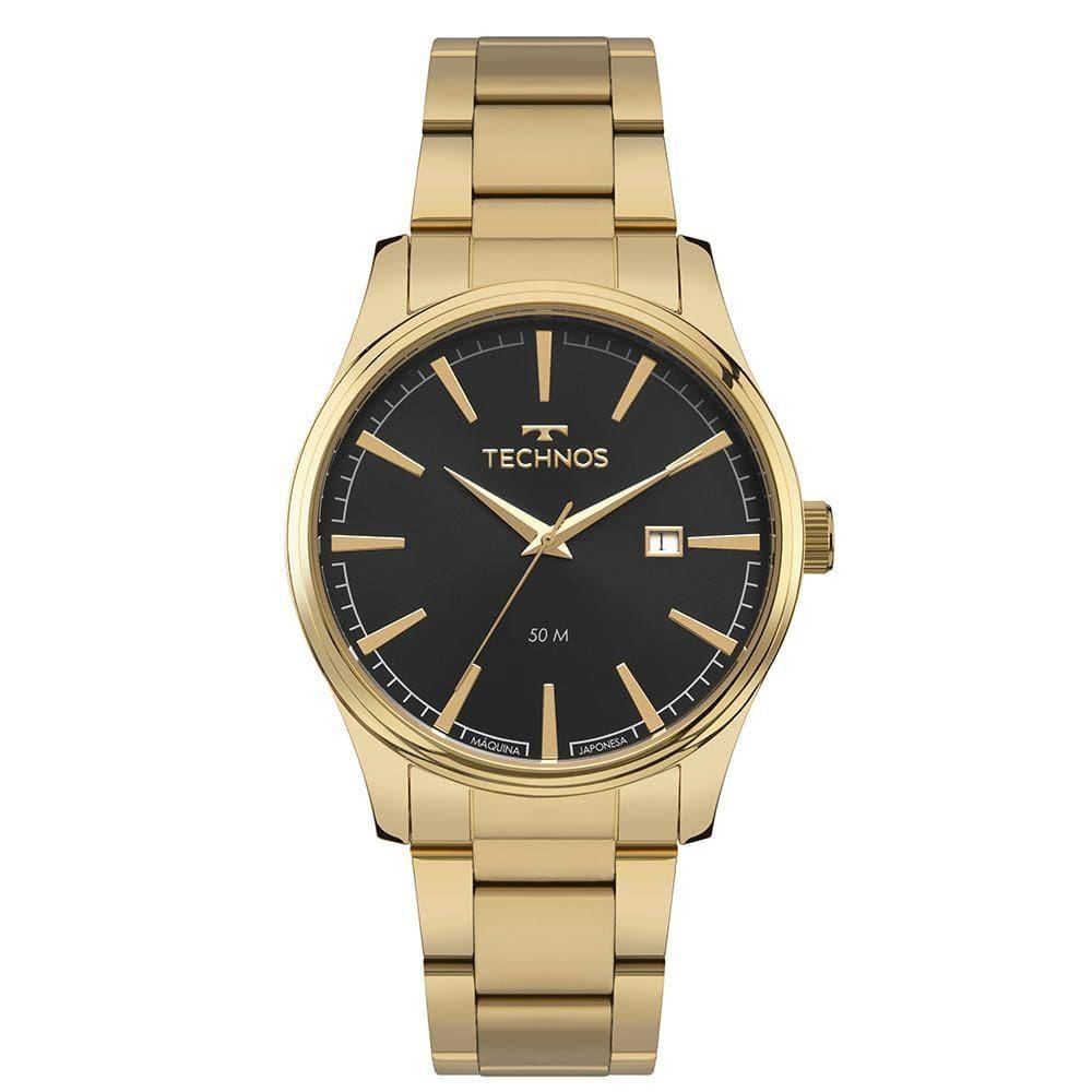 Relógio Technos Masculino Steel Dourado - 2115tzh-1p