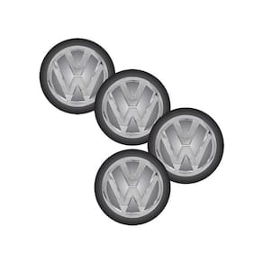 Jogo Bottom- Emblema Para Calota Vw 51mm Degrade 4 Pecas...