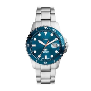 Relógio Fossil Masculino Blue Prata - Fs6050-1kn Fs6050-1kn