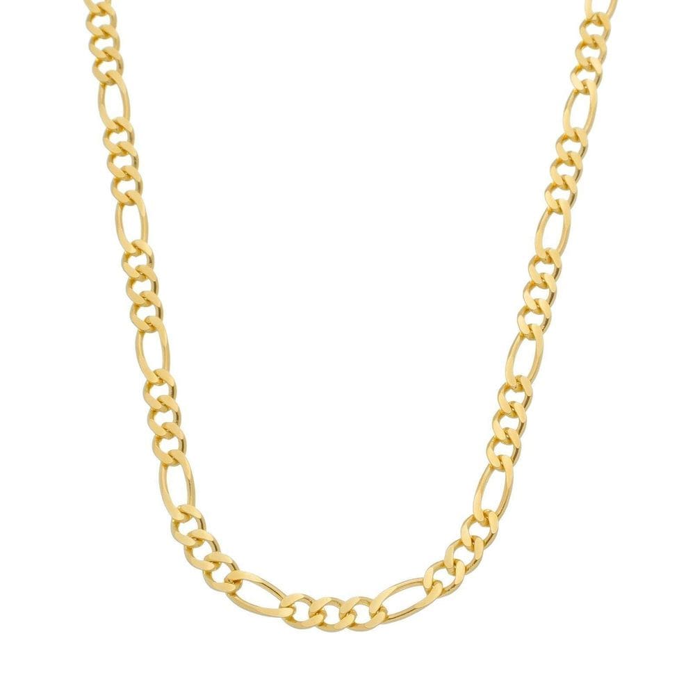 Corrente Dourada Masculina Elo 3 Por 1 - 5Mm