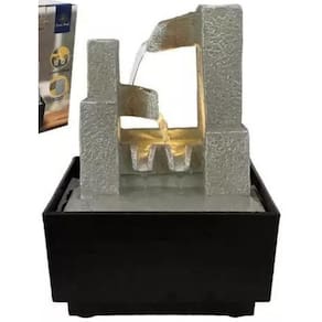 Fonte De Água Decorativa 4 Quedas Led De Mesa Chão Bivolt