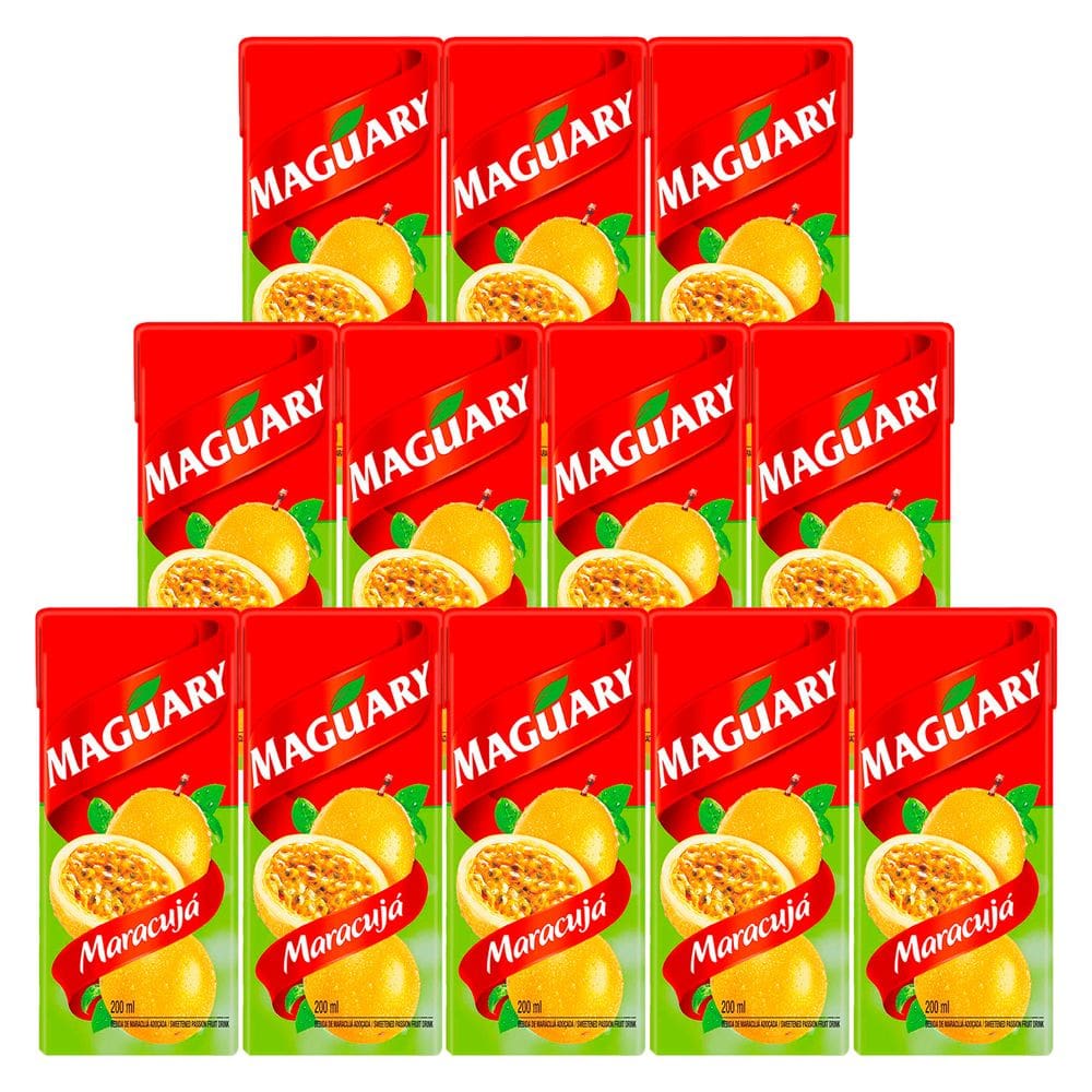 Suco Maguary de Maracujá Caixa 200ml 12 Unidades