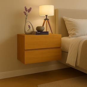 Mesa Suspensa Eros 45 Para Quartos Pequenos Design Minimalista Nature