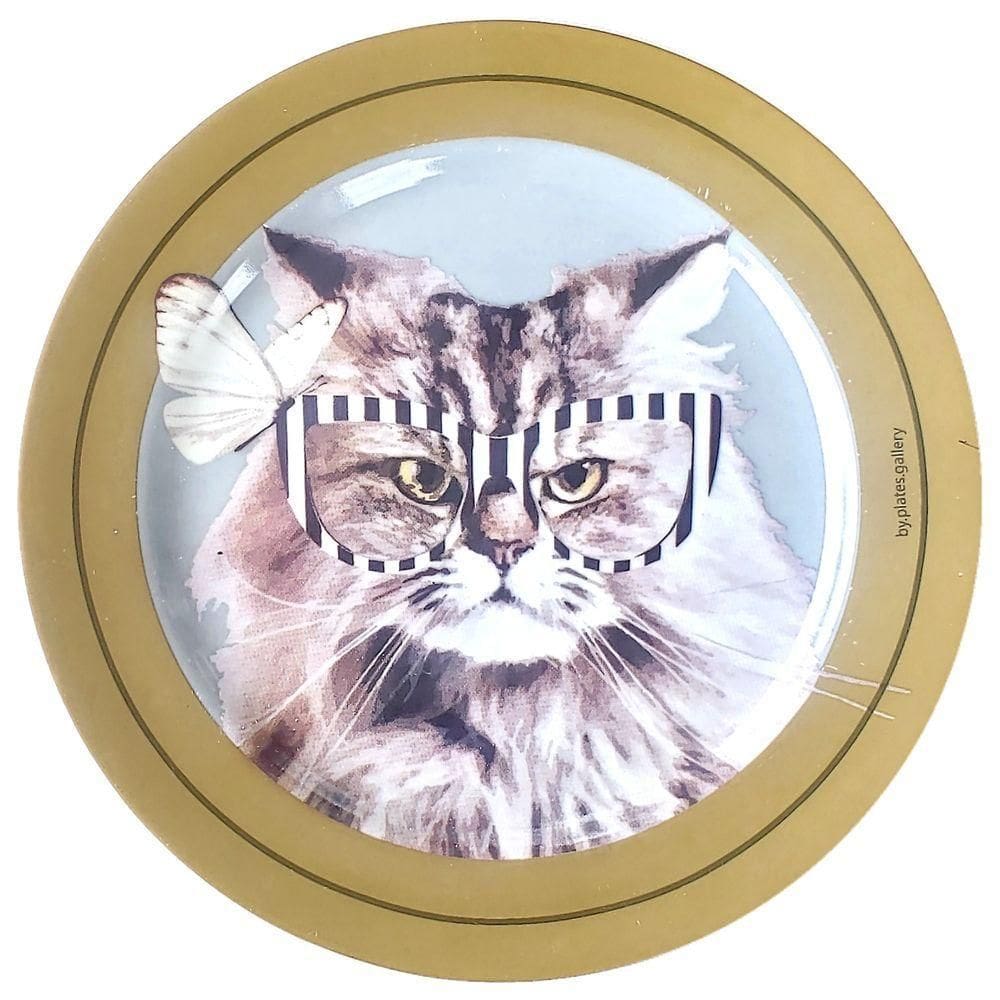 Prato De Porcelana Gata Lola - 20 Cm