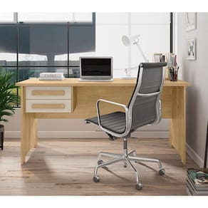 Mesa De Escritório Cannes 1,60 Metros Cinamomo Off White