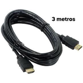 Cabo Hdmi 3 Metros 4K Hd Full Hd Para Monitor E Escritório