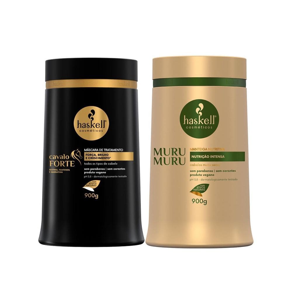 Kit Máscaras Cavalo Forte E Murumuru 900Gr Haskell